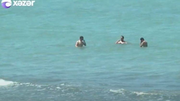    Çimərliklər qadağan edilsə də... - Video   