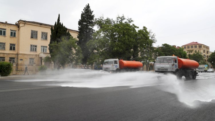    Sabah Bakıda gücləndirilmiş dezinfeksiya işləri aparılacaq   