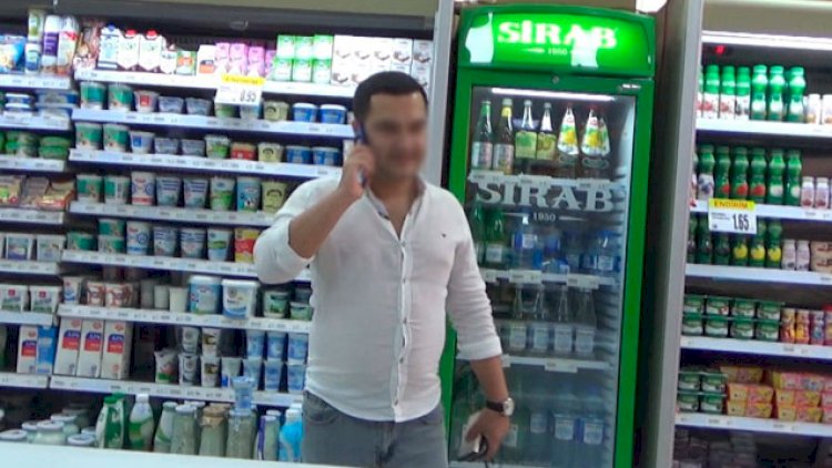    Polis iri supermarketlərdə reydlər keçirir - Foto   