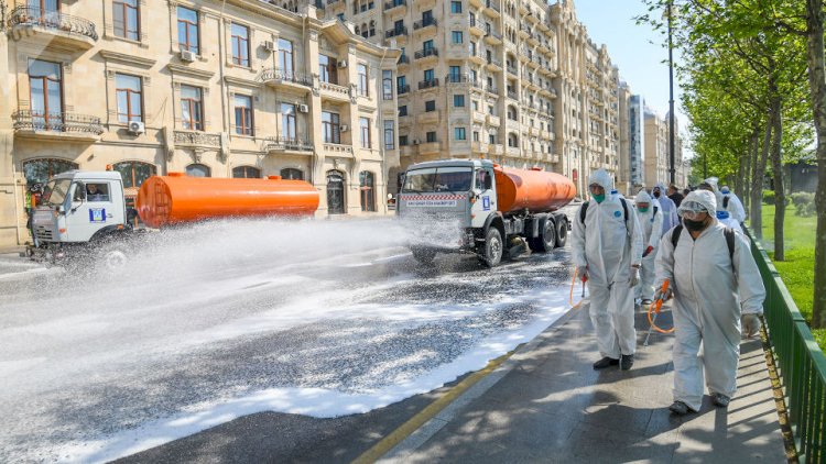    Paytaxtda bu gün 544 küçə dezinfeksiya edildi   
