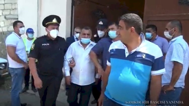    Şəmkirdə yas mərasimi yarımçıq dayandırıldı, din xadimi saxlanıldı - Video   