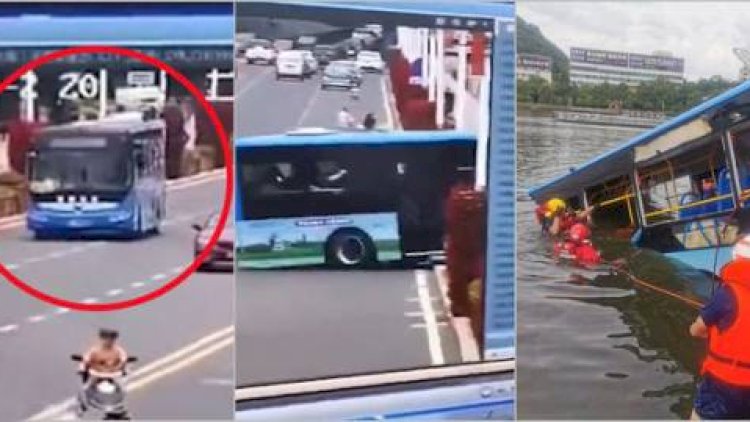    Avtobus su anbarına düşdü - 21 nəfər öldü   + Video
