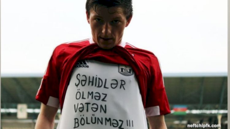    Milli futbolçu şəhidlərlə bağlı paylaşım etdi   - Foto
