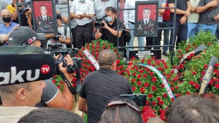    Şəhid general və polkovnik dəfn olundu -   Video