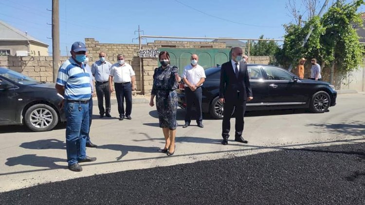    Abşeronun kənd və qəsəbələrinin küçələrinə asfalt çəkilir - Fotolar   