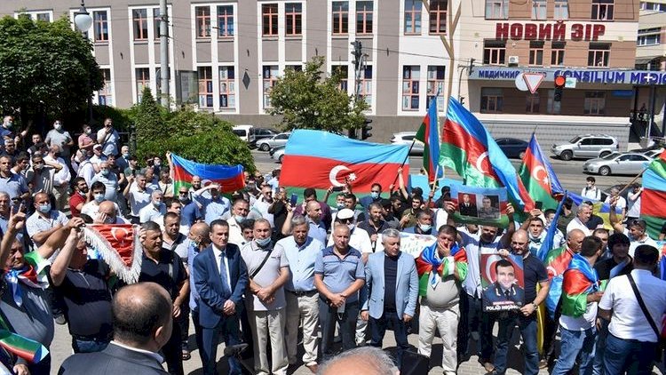    Ukraynada Azərbaycan Ordusuna dəstək aksiyası keçirildi   - Fotolar
