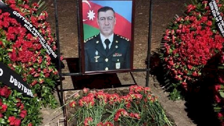    Qəzada həlak olan polkovnik dəfn olundu - Foto   