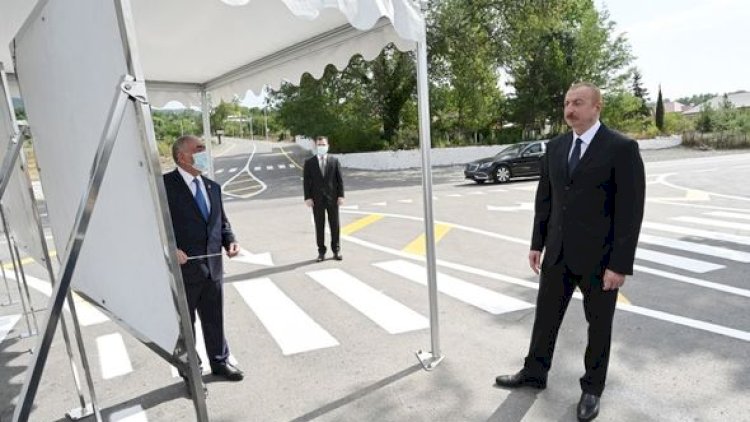    İlham Əliyev İsmayıllıda bir sıra açılışlarda iştirak etdi - Fotolar   