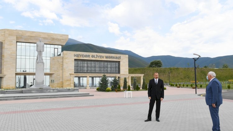    İlham Əliyev Şəkidə səfərdə olub - Fotolar   