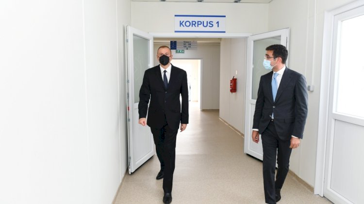    Şəkidə də modul tipli xəstəxana açıldı - Foto   