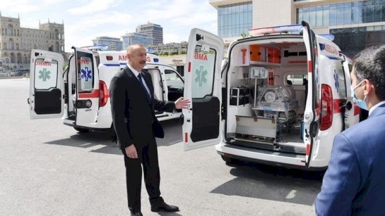    Prezidentin tapşırığı ilə yeni təcili yardım maşınları gətirildi - Yenilənib + Foto   