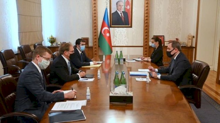    Ceyhun Bayramov ABŞ səfiri ilə Ermənistanın sonuncu hərbi təxribatından danışdı - Fotolar   