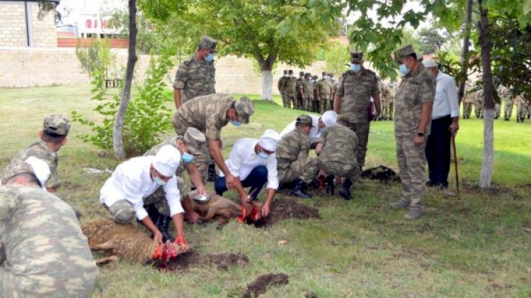    Hərbi hissələrdə Qurban bayramı qeyd edilir – Fotolar   