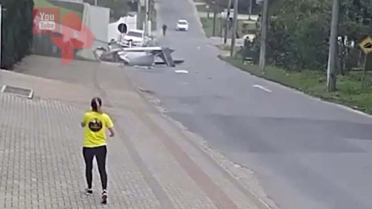   Braziliyada təyyarə yola çaxıldı - Foto   