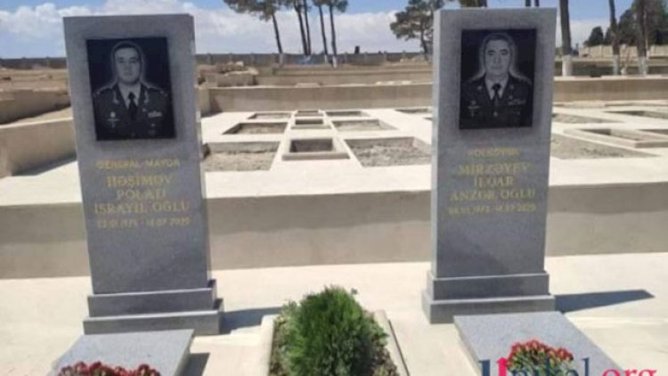    Şəhid generalla polkovnikin məzar daşı hazırdır - Foto   