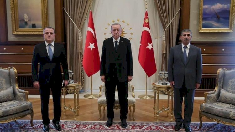    Ceyhun Bayramov və Zakir Həsənov Ərdoğanla görüşdü - Foto   