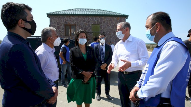    Nazir Xəzər sahilinin təmizlənməsi prosesində iştirak etdi - Fotolar   