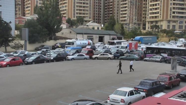    “Şamaxinka”da qəza tıxaca səbəb oldu - Foto   