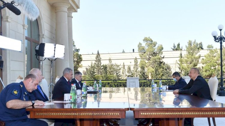    İlham Əliyev Sergey Şoyqunu qəbul etdi   