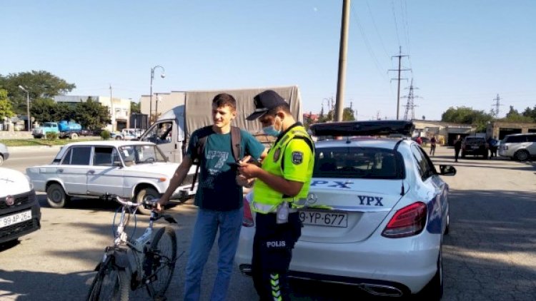    Qubada polis velosipedçiləri cəriməldi   - Fotolar