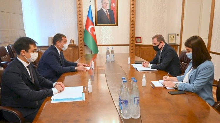   Ceyhun Bayramov Qazaxıstan səfiri ilə görüşdü   