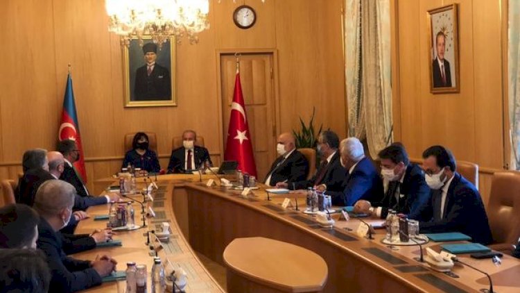    Sahibə Qafarova Türkiyə parlamentinin sədri ilə müzakirələrdə   