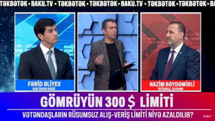    “Təkbətək”də DGK rəsmisi və iş adamı üz-üzə: 300 dollarlıq limit müzakirə olundu - Video   