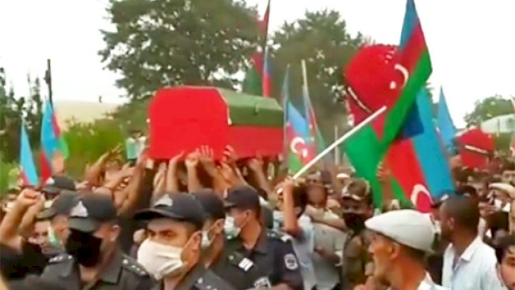    Şəhid hərbçimizlə vida mərasimi keçirilir - Video   