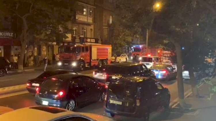    Bakıda yanğın tıxaca səbəb oldu   