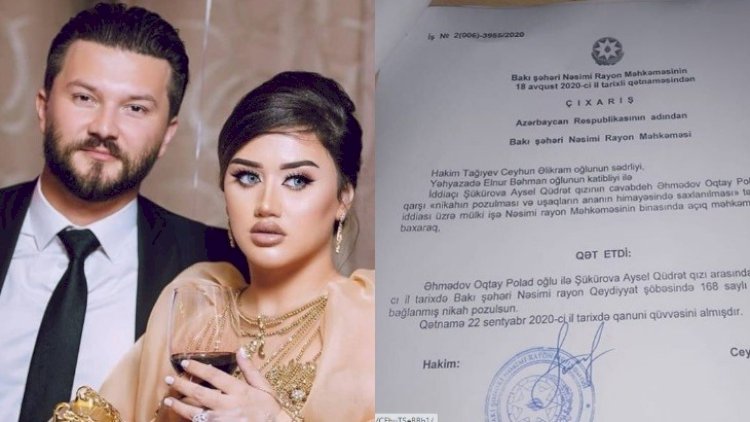    400 minlik toyla gündəmə gələn cütlük rəsmən boşandı    