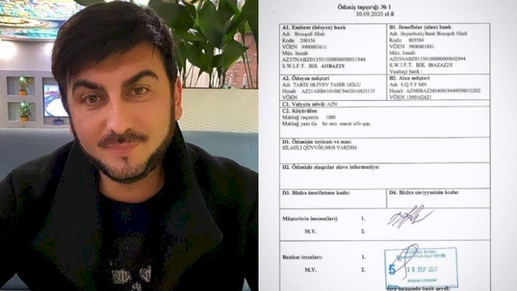    Tolik Silahlı Qüvvələrə Yardım Fonduna 1000 manat köçürdü   - Foto