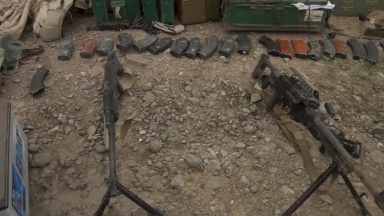    Azərbaycan Ordusu bir sıra əraziləri işğaldan azad etdi, düşmən silahları qoyub qaçır - Fotolar   