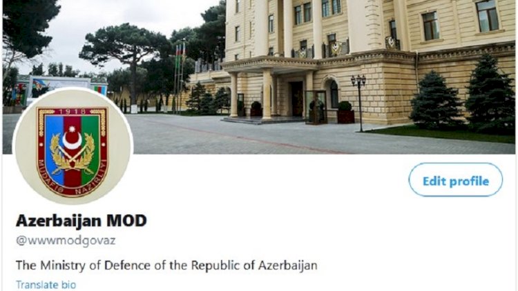    Ermənistan tərəfindən Müdafiə Nazirliyinin adına saxta “Twitter“ hesabı açılıb   