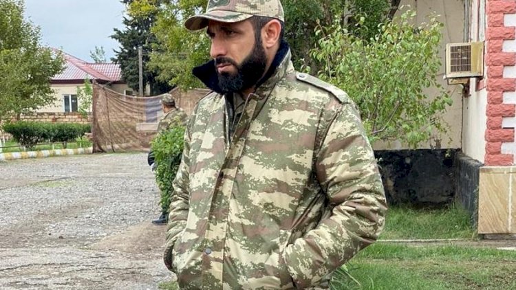    Rəşad Sadıqov cəbhə bölgəsində - Foto   