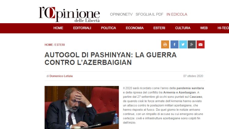    Paşinyanın avtoqolu: Azərbaycana qarşı müharibə   