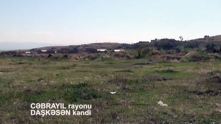    Cəbrayılın işğaldan azad olunan Daşkəsən kəndinin görüntüsü - Video   