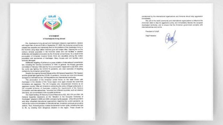    Ermənistana təsir göstərilməsi üçün dünya ictimaiyyətinə çağırış edilib   