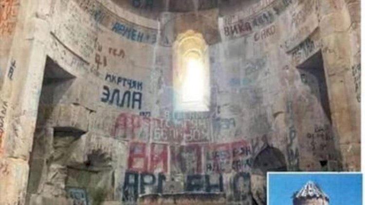    Ermənilər Hadrutda alban kilsəsini də təhqir edib   