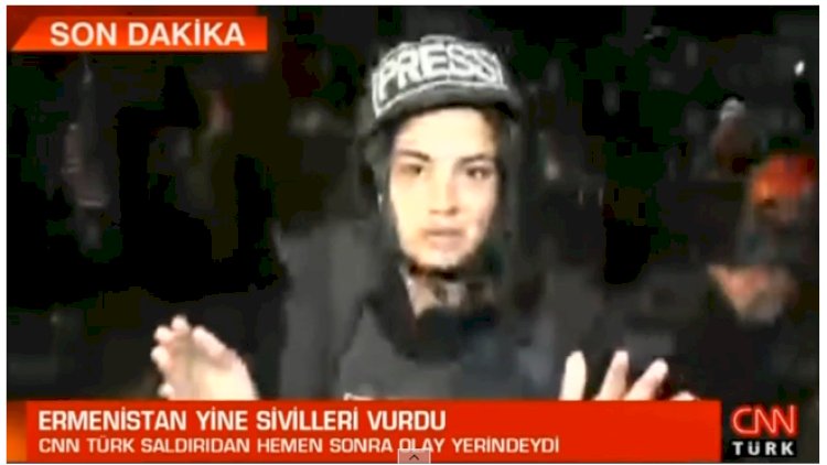    Gəncədən xəbər verərkən göz yaşlarını saxlaya bilmədi -   Video