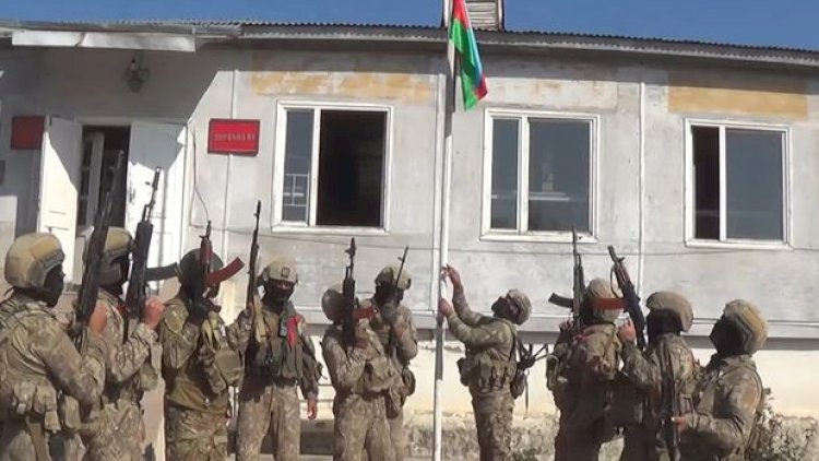    Azərbaycan bayrağı işğaldan azad edilmiş Füzuli şəhərində dalğalanır - Video   