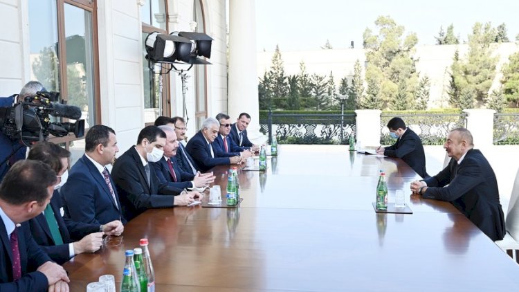    Prezident İlham Əliyev  Mustafa Şentopu qəbul edib   