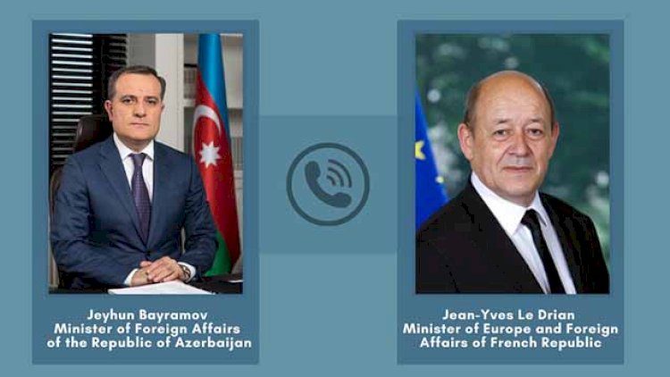    Nazir Ceyhun Bayramov fransalı həmkarı ilə fikir mübadiləsi aparıb   