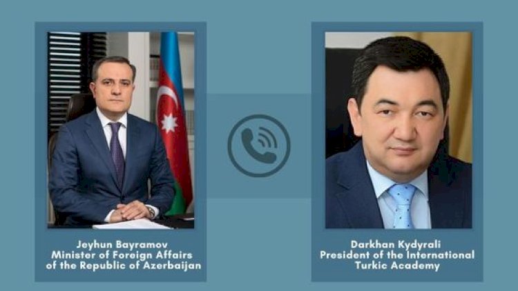    Ceyhun Bayramov Beynəlxalq Türk Akademiyasının prezidenti ilə erməni terrorunu müzakirə etdi   