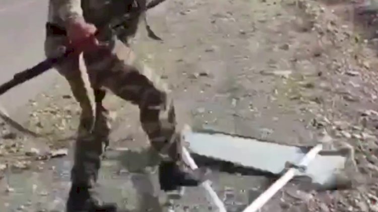    Suqovuşanda kəndin ermənicə plakatı belə söküldü - Video   