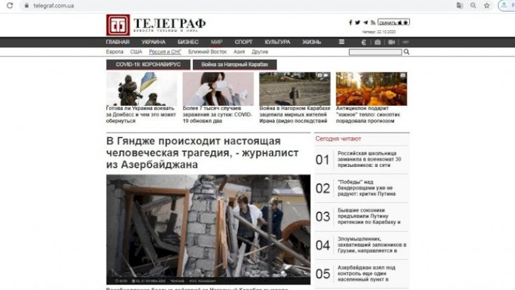    Azərbaycanlı jurnalist Ukrayna mediasına Gəncə terrorundan danışıb   
