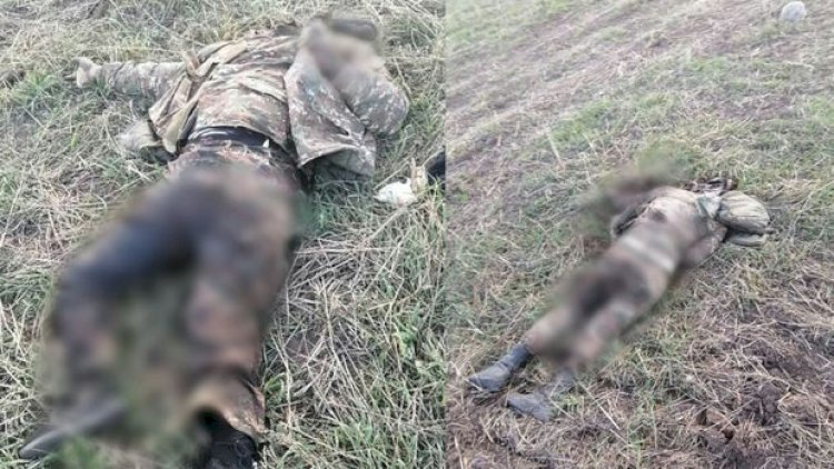    Məhv edilən erməni işğalçılarının görüntüləri yayıldı - Fotolar   