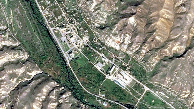    Qubadlı şəhərinin peykdən görüntüsü   