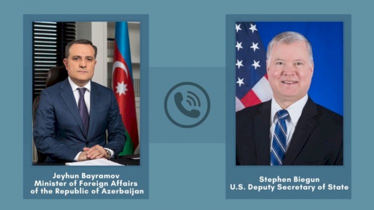    Ceyhun Bayramovla ABŞ Dövlət katibinin müavini Stiven Biqan arasında telefon danışığı oldu   