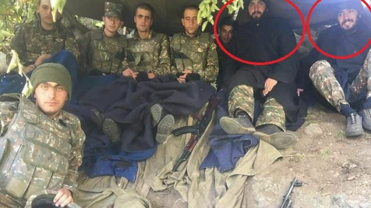    Ermənistan ordusunda keşişlər də döyüşür   