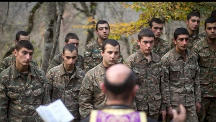    Ölüm qorxusu erməni əsgərlərin üzündən oxunur -   Foto